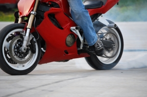 Red motorcycle